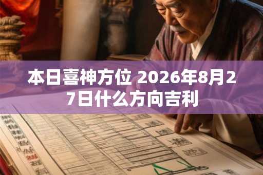 本日喜神方位 2026年8月27日什么方向吉利