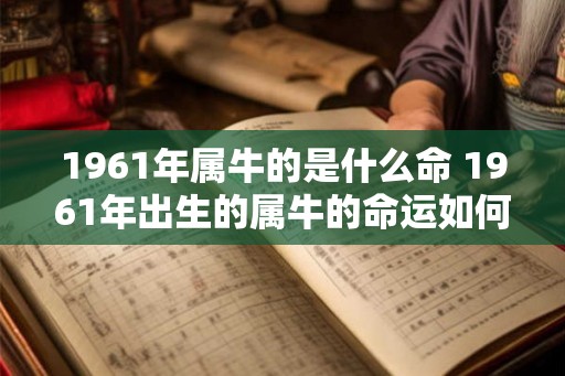 1961年属牛的是什么命 1961年出生的属牛的命运如何