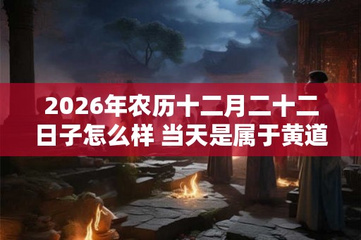 2026年农历十二月二十二日子怎么样 当天是属于黄道吉日吗