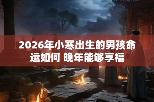 2026年小寒出生的男孩命运如何 晚年能够享福