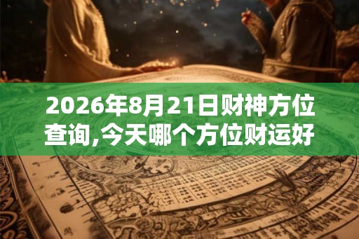 2026年8月21日财神方位查询,今天哪个方位财运好