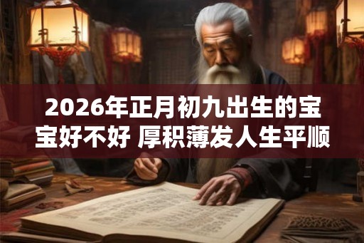 2026年正月初九出生的宝宝好不好 厚积薄发人生平顺