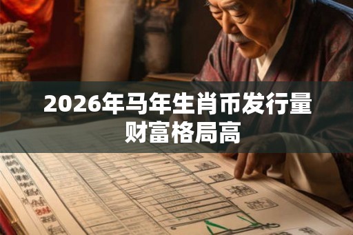 2026年马年生肖币发行量  财富格局高