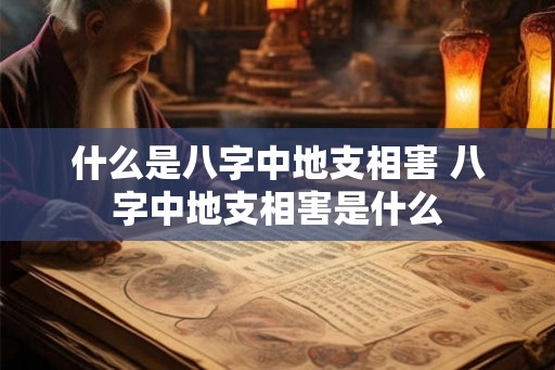 什么是八字中地支相害 八字中地支相害是什么 什么是八字中地支相害 八字中地支相害是什么