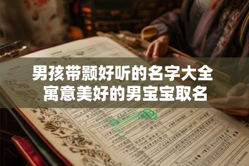 男孩带颢好听的名字大全 寓意美好的男宝宝取名 男孩带颢好听的名字大全 寓意美好的男宝宝取名