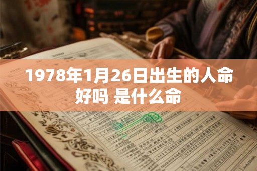 1978年1月26日出生的人命好吗 是什么命