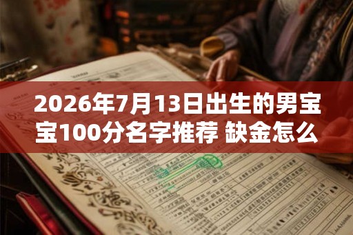 2026年7月13日出生的男宝宝100分名字推荐 缺金怎么起名