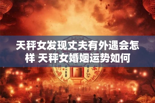 天秤女发现丈夫有外遇会怎样 天秤女婚姻运势如何