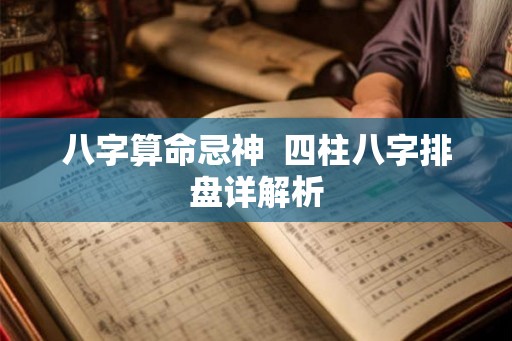 八字算命忌神 四柱八字排盘详解析 八字算命忌神 四柱八字排盘详解析