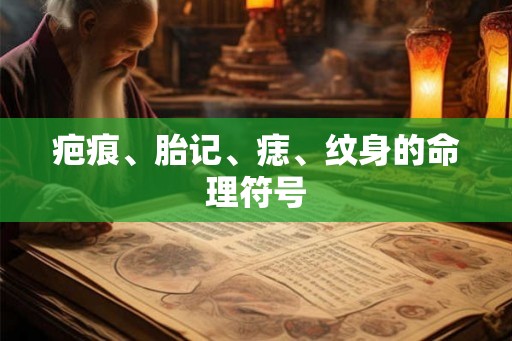 疤痕、胎记、痣、纹身的命理符号 疤痕、胎记、痣、纹身的命理符号