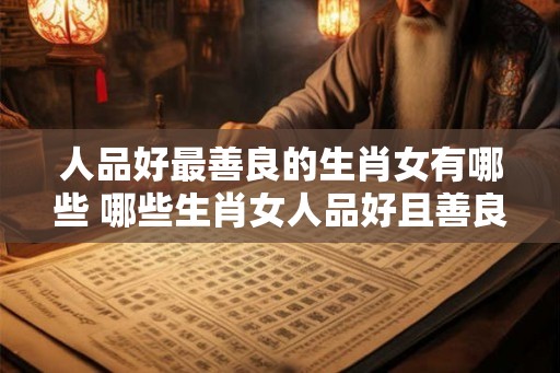 人品好最善良的生肖女有哪些 哪些生肖女人品好且善良
