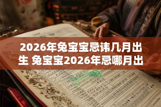2026年兔宝宝忌讳几月出生 兔宝宝2026年忌哪月出生
