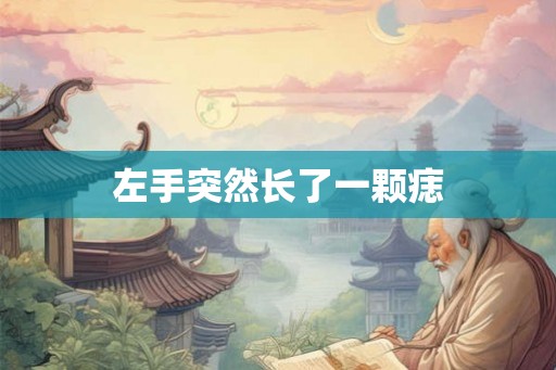 左手突然长了一颗痣