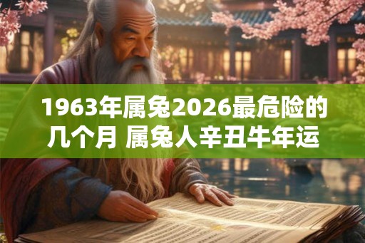 1963年属兔2026最危险的几个月 属兔人辛丑牛年运势