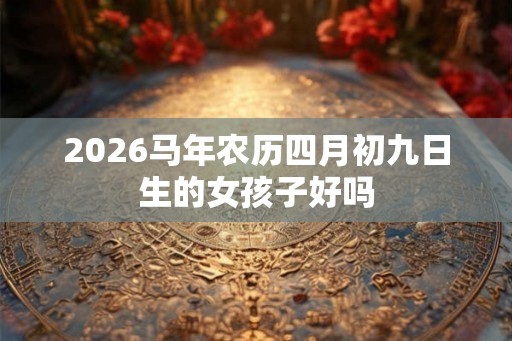 2026马年农历四月初九日生的女孩子好吗