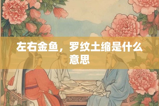 左右金鱼,罗纹土缩是什么意思 左右金鱼,罗纹土缩是什么意思