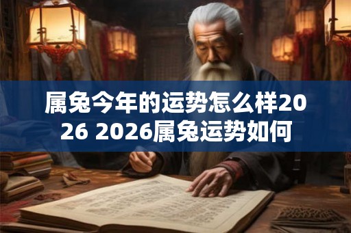 属兔今年的运势怎么样2026 2026属兔运势如何
