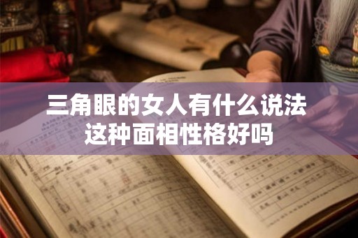 三角眼的女人有什么说法 这种面相性格好吗 三角眼的女人有什么说法 这种面相性格好吗