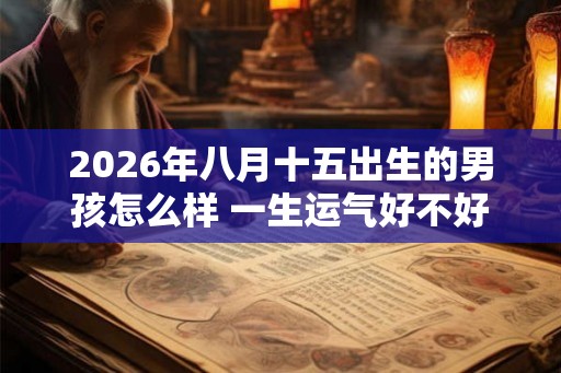 2026年八月十五出生的男孩怎么样 一生运气好不好