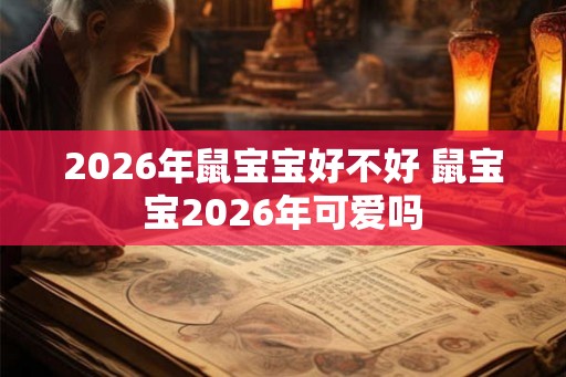2026年鼠宝宝好不好 鼠宝宝2026年可爱吗