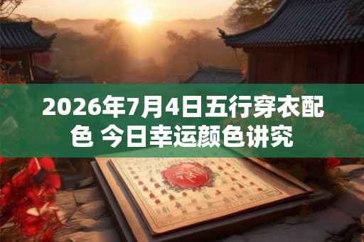 2026年7月4日五行穿衣配色 今日幸运颜色讲究