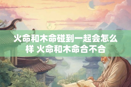 火命和木命碰到一起会怎么样 火命和木命合不合