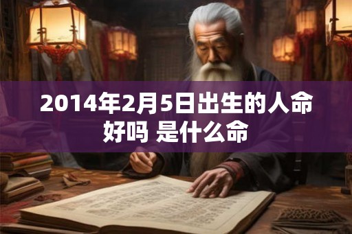 2014年2月5日出生的人命好吗 是什么命