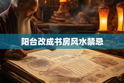 阳台改成书房风水禁忌