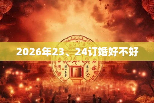 2026年23、24订婚好不好