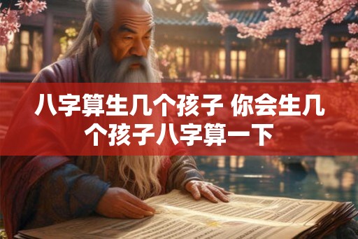 八字算生几个孩子 你会生几个孩子八字算一下