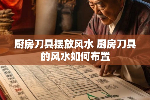厨房刀具摆放风水 厨房刀具的风水如何布置