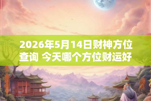 2026年5月14日财神方位查询 今天哪个方位财运好