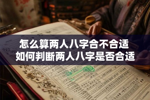 怎么算两人八字合不合适 如何判断两人八字是否合适