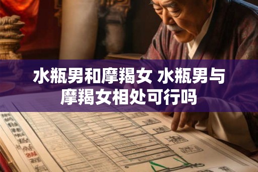 水瓶男和摩羯女 水瓶男与摩羯女相处可行吗