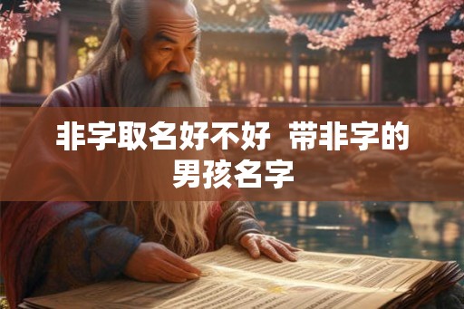 非字取名好不好  带非字的男孩名字