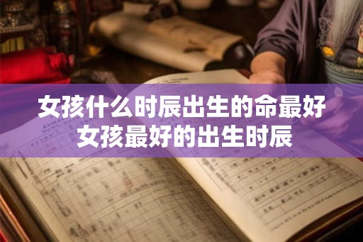 女孩什么时辰出生的命最好 女孩最好的出生时辰