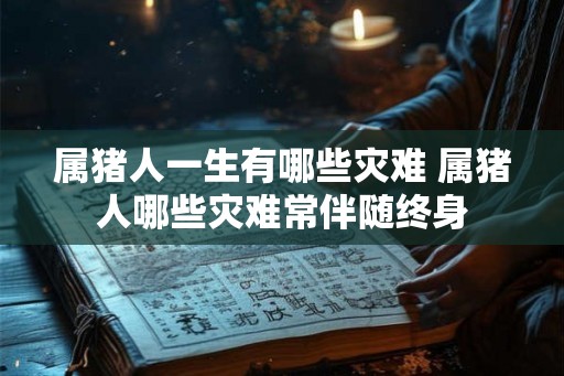 属猪人一生有哪些灾难 属猪人哪些灾难常伴随终身