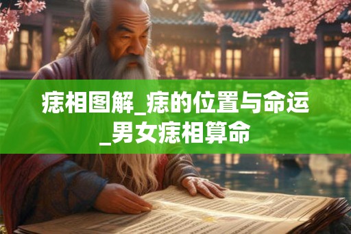 痣相图解_痣的位置与命运_男女痣相算命