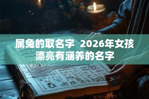 属兔的取名字  2026年女孩漂亮有涵养的名字