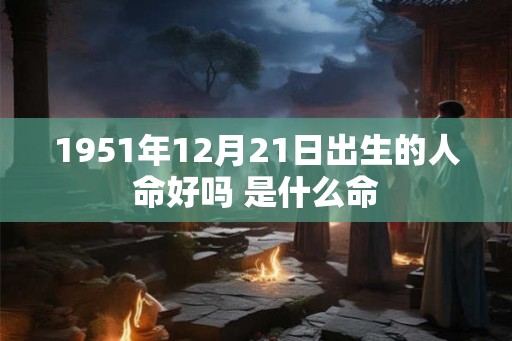 1951年12月21日出生的人命好吗 是什么命 1951年12月21日出生的人命好吗 是什么命