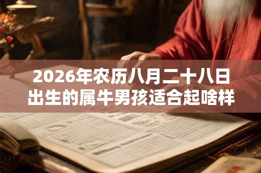 2026年农历八月二十八日出生的属牛男孩适合起啥样的名字 2026年农历八月二十八日出生的属牛男孩适合起啥样的名字