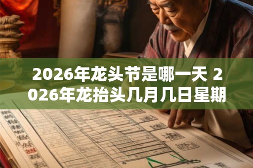 2026年龙头节是哪一天 2026年龙抬头几月几日星期几