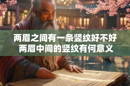 两眉之间有一条竖纹好不好 两眉中间的竖纹有何意义