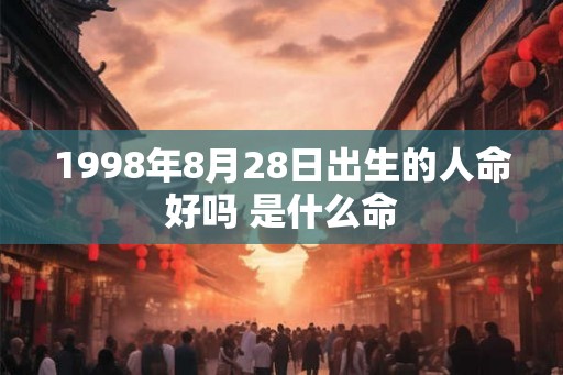 1998年8月28日出生的人命好吗 是什么命