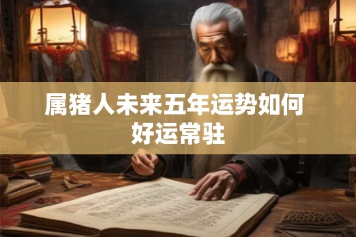 属猪人未来五年运势如何 好运常驻