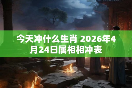 今天冲什么生肖 2026年4月24日属相相冲表