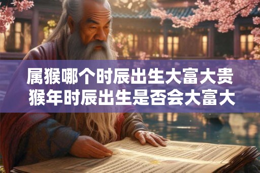 属猴哪个时辰出生大富大贵 猴年时辰出生是否会大富大贵 属猴哪个时辰出生大富大贵 猴年时辰出生是否会大富大贵