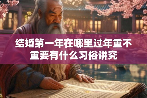 结婚第一年在哪里过年重不重要有什么习俗讲究
