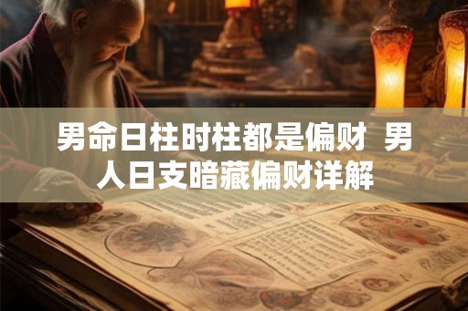 男命日柱时柱都是偏财  男人日支暗藏偏财详解