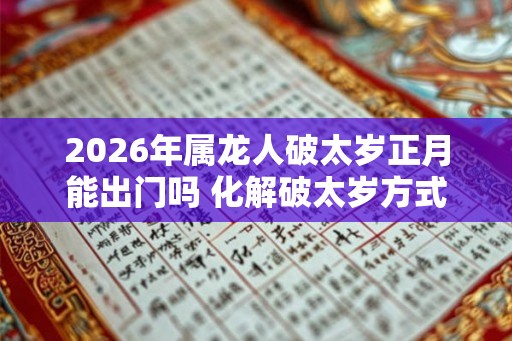 2026年属龙人破太岁正月能出门吗 化解破太岁方式